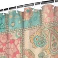 thumbnail image 3 of Pioneer Flower Floral Print Pattern Shower Curtain 72"x84", Bathroom Decorative Shower Curtain Set with 12 Hooks, Waterproof Washable, 3 of 6