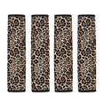 thumbnail image 5 of Chririnla Leopard Pattern Seat Belt Pad 2 Pieces Seat Belt Shoulder Strap Covers Decorative Magic Tape Suitable for Car Truck, 5 of 8