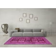 thumbnail image 3 of Ahgly Company Indoor Square Abstract Pink Modern Area Rugs, 3' Square, 3 of 4