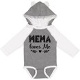 thumbnail image 3 of Inktastic Mema Loves Me Baby Clothes Girls Long Sleeve Baby Bodysuit, 3 of 5