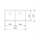 thumbnail image 2 of Tarja Empotre Teka FLEXLINEA RS15 860 M-XT 2B 86cm 2 Tinas A Inox, 2 of 2