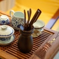 thumbnail image 4 of CIMAXIC hand broom Hand Broom Small Whisk Broom Tea Ceremony Broom Palm Broom Sweeping Broom,5.51"X1.18"X0.59", 4 of 5