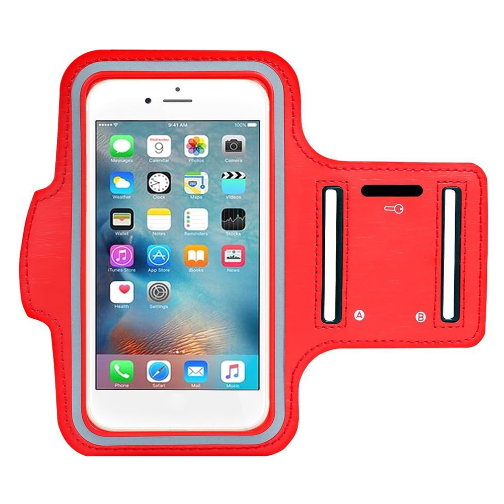 Armband with Airpods Bag Cell Phone Armband for iPhone 12 Pro/11 Pro  Max/11/XR/XS/X/8, Galaxy S9/S8 Water Resistant Sports Phone Holder Case &  Zipper Slot Car Key Holder for 6.5 inch Phone 