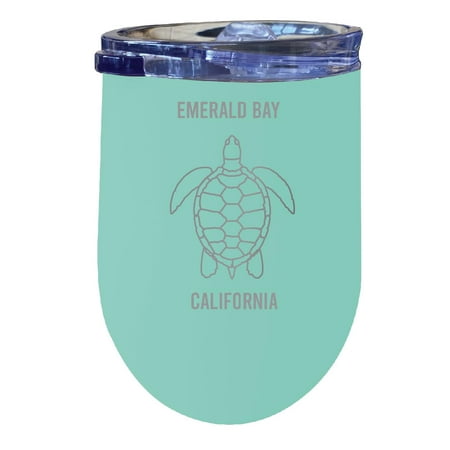 

Emerald Bay California 12 oz Seafoam Laser Etched Insulated Wine Stainless Steel