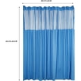 thumbnail image 2 of Hospital Curtain with Hooks, Room Divider Curtains Cubicle Curtain Divider Privacy Curtains for Hospital, Medical Clinic, Lab (Blue, 9ft Wide x 8ft Tall), 2 of 16