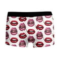 thumbnail image 4 of JHHLSF Men's Male Valentines Day Printed Underwear Funny Fitting Boxer Mid Waist Briefs White,S, 4 of 4