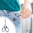 thumbnail image 1 of MesaSe Mini Folding Safety Scissors 4.5” Stainless Steel Travel Scissors with Keychain - Compact Foldable Design 4” Closed - Portable Pocket Scissors for Crafts  Sewing  First Aid Kit  Of, 1 of 1