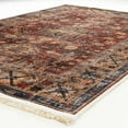thumbnail image 5 of Alfa Rich 5x7 Area Rugs, Ultra-Thin Oriental Dark Red Rug, Non-Slip Machine Washable, Easy Clean, Pet Friendly Rugs, 5 of 6