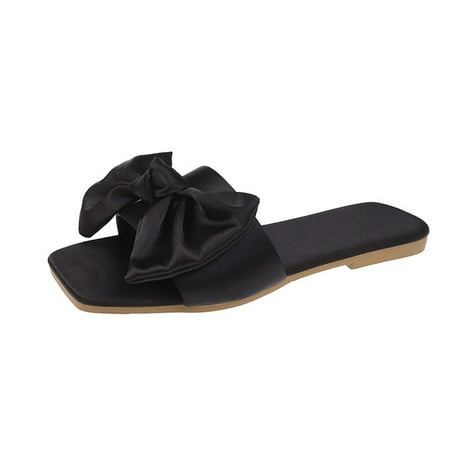 

Juebong Women Dressy Comfy Platform Casual Shoes Summer Beach Travel Slipper Flip Flops Black Size 7.5