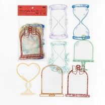 SHIMELE 14Pcs Transparent Dried Flower Bookmarks, DIY Homemade Bookmark Decorations, Elegant Reading Accessories for Book Lovers