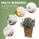 thumbnail image 3 of OUNONA Colgante Con Flores Artificiales Y Cesta De Para Puerta Exterior, 3 of 7