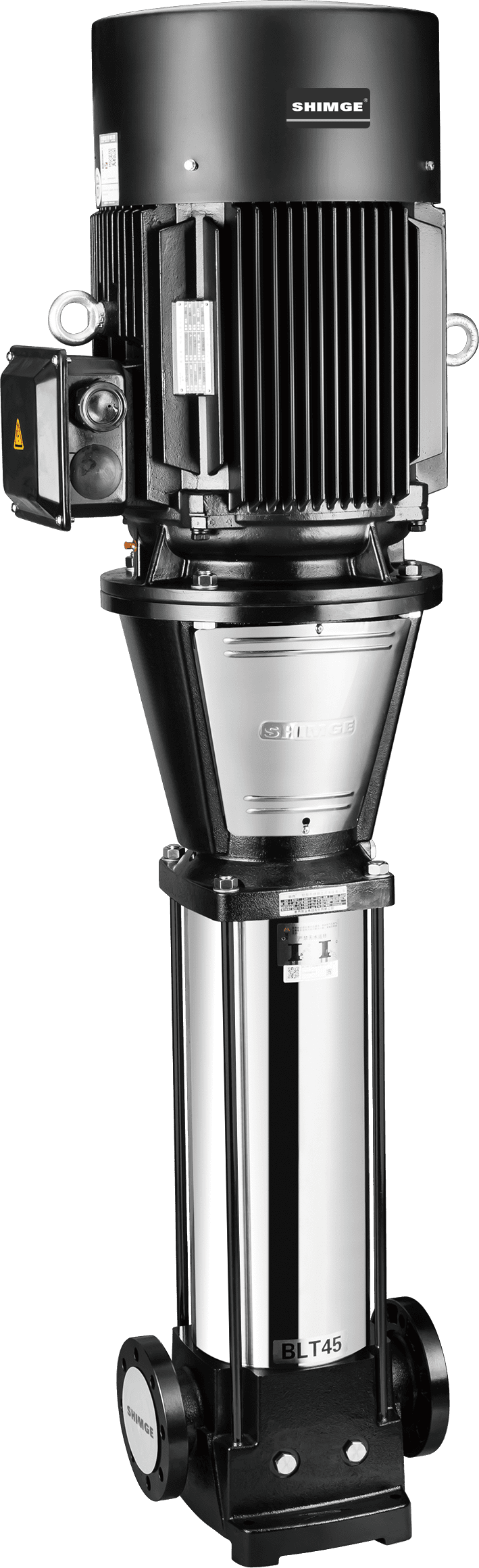 2 Hp Vertical Multi-Stage Centrifugal Pump 220V 3Phase, 8.8 Gpm, 81 Meter Head Shimge-USA BL(T)2-7-1.5