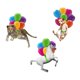 thumbnail image 3 of Colgante con adornos de globos de colores, accesorios de decoración, decoración colgante Leopardo, 3 of 5
