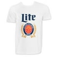thumbnail image 1 of Miller Lite Logo White T-Shirt-Small, 1 of 2