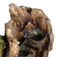 thumbnail image 3 of LuxenHome Brown Resin Hollow Tree and Birdhouse Outdoor Fountain with LED Light, 3 of 3