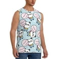 thumbnail image 2 of Daiia Cute Panda Bear Printed Men's Tank Tops,Casual Soft Sleeveless Gym Muscle Shirts Bodybuilding Tee-XX-Large, 2 of 8