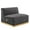 Gold Gray, variant on Conjure Channel Tufted Performance Velvet Armless Chair-EEI-5504-GLD-BLK