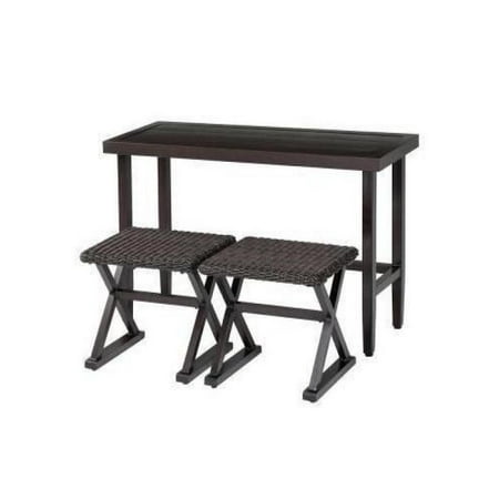 Woodbury New Woodbury 3 Piece Patio Console Set Outdoor