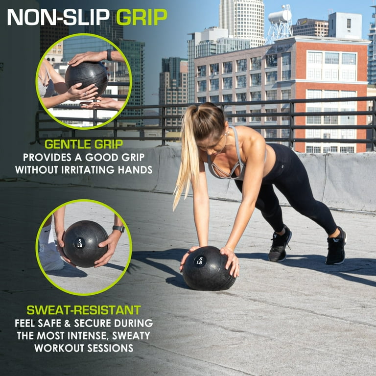 Prosourcefit Classic Slam Medicine Ball, lb, Smooth Grip