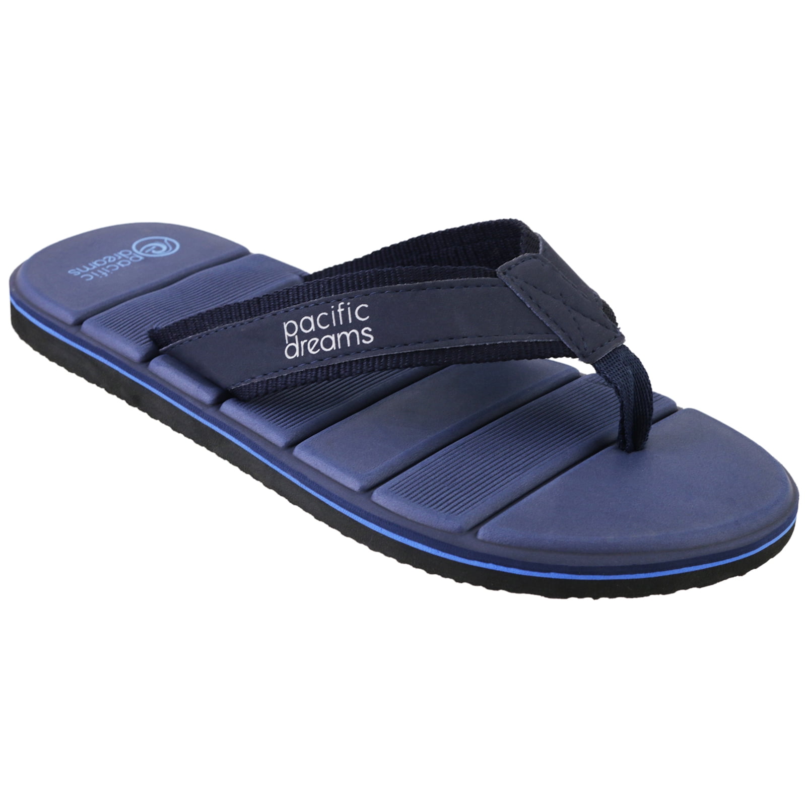 Men's Flip Flops Beach Casual Sandals Summer Faux Leather Comfort Thongs Shoes 