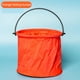 thumbnail image 1 of Balde pequeño portátil retráctil y plegable de cinco colores, para niños al aire libre, viajes, almacenamiento de agua, herramientas de lavado de autos, balde telescópico naranja, 1 of 3