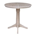 thumbnail image 5 of 36" Round Counter Height Table with 12" Leaf - Washed Gray Taupe, 5 of 9