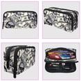 thumbnail image 3 of MUOOUM Pencil Case, Vintage Skulls Dollar Pattern Large Capacity Pencil Pouch Stationery Pen Bag, 3 of 7