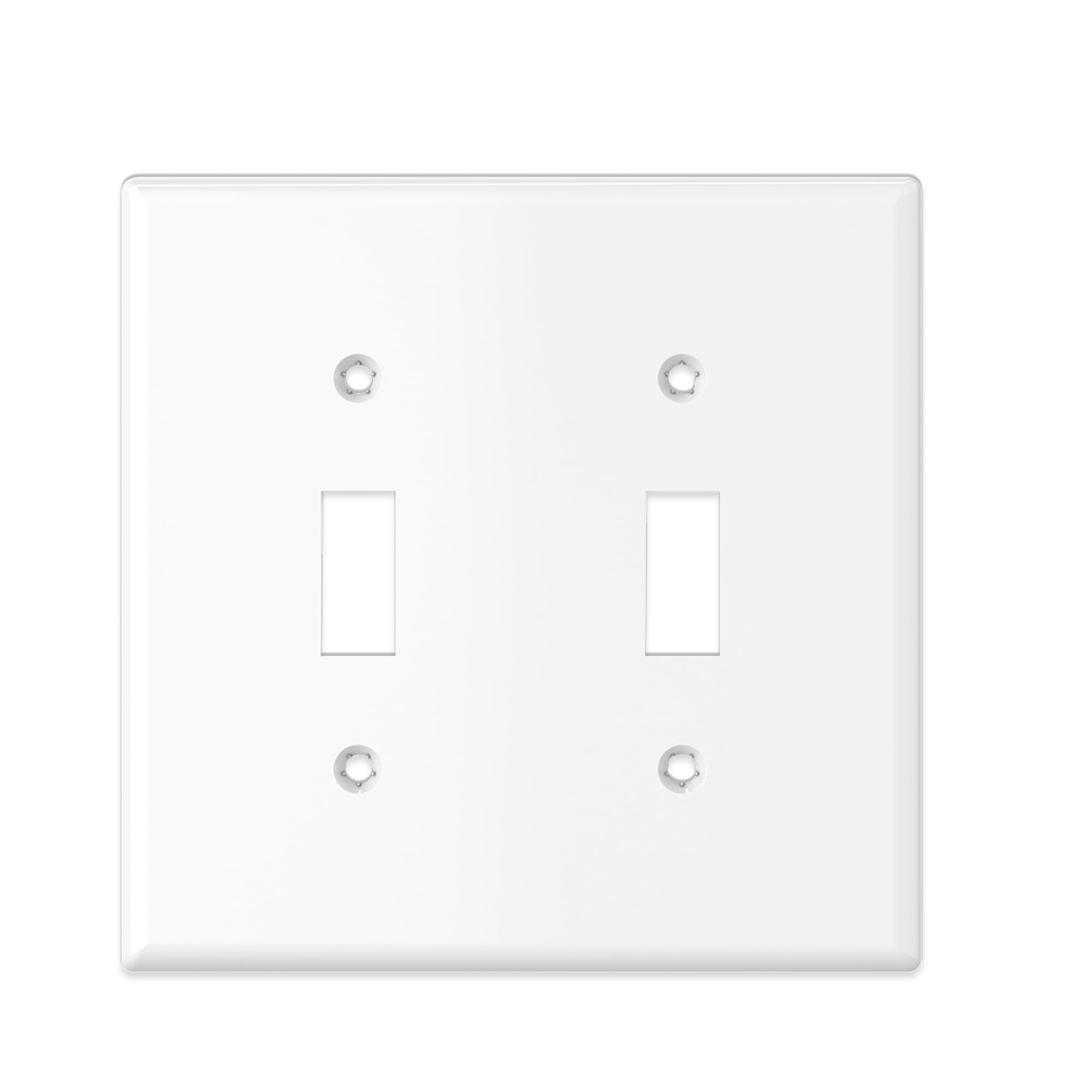 TaniaWiring Single Pack Toggle Light Switch Wall Plates 2Gang