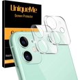 thumbnail image 1 of [ 2 Pack ] IBAOLE Protecteur d'Objectif de Caméra Compatible avec iPhone 11 / iPhone 12 Mini 5.4 Pouces (Pas pour iPhone 12) IBAOLE [Haute Définition] Résistant aux Rayures, 1 of 6