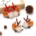 thumbnail image 2 of Lote de 2 pinzas navideñas para el pelo para mujeres y niñas, con forma de asta de ciervo, horquillas para el pelo, pasadores de Año Nuevo para niños, accesorios para el cabello, joyería., 2 of 3