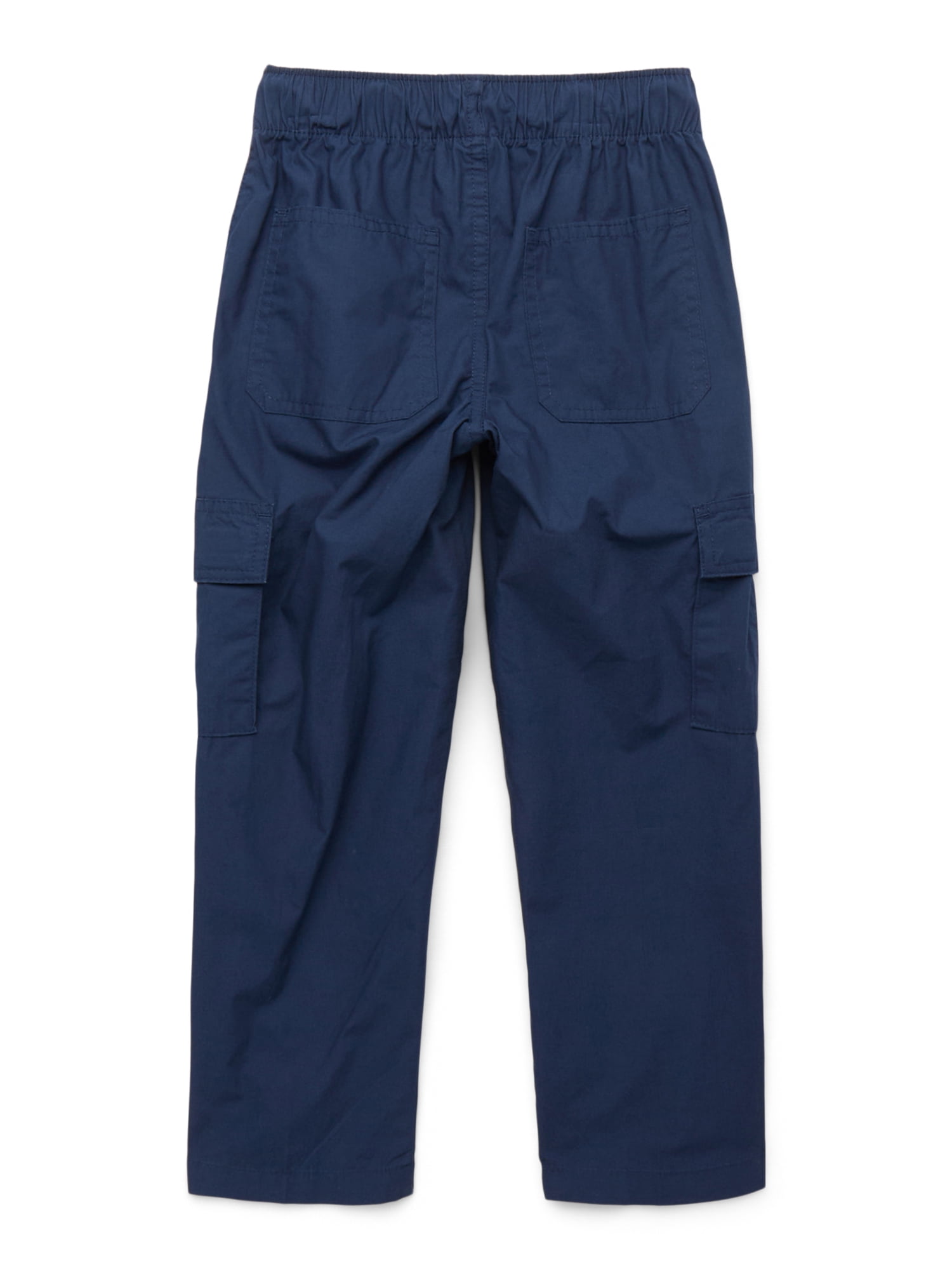 Wonder Nation Boys Poplin Cargo Pants, Sizes XS-XXL & Husky