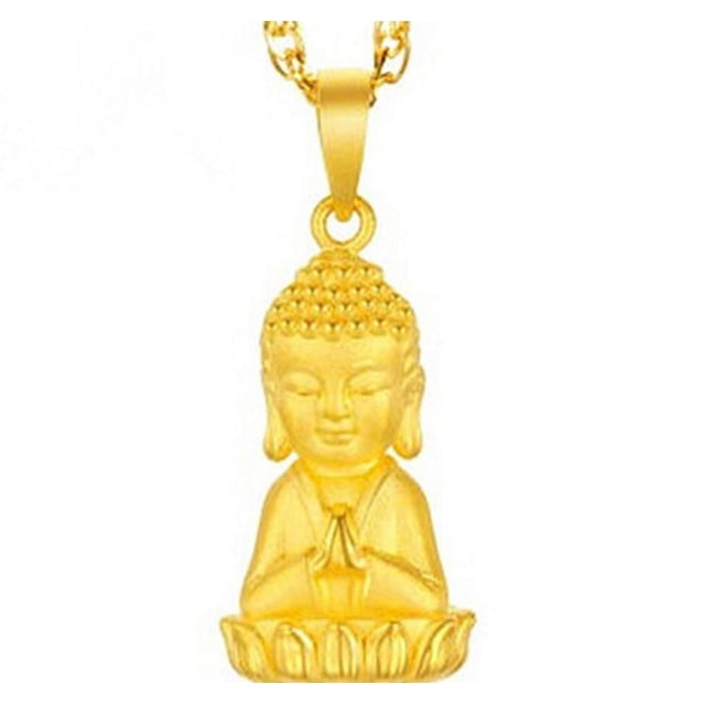 Collar con colgante de Buda yoga Shui Gold, colgantes Rulai Feng