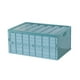 thumbnail image 1 of ColoMX Caja de almacenamiento de plástico Caja de almacenamiento de coche plegable portátil multifuncional Organizador de almacenamiento de guardarropa para el hogar - Tamaño S (Azul), 1 of 8