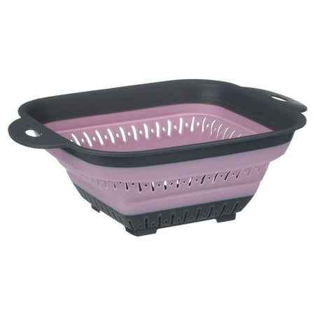 

SSBSM Foldable Drain Basket with Handle PP Quick Drainage Washing Strainer Kitchen Tools