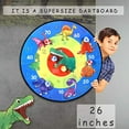 thumbnail image 4 of 26" Large Dart Board for Kids, TOMYOU Kids Dart Board with 16 Sticky Balls, Boys Toys, Indoor/ Sport Outdoor Fun Party Play Game Toys, 4 of 7