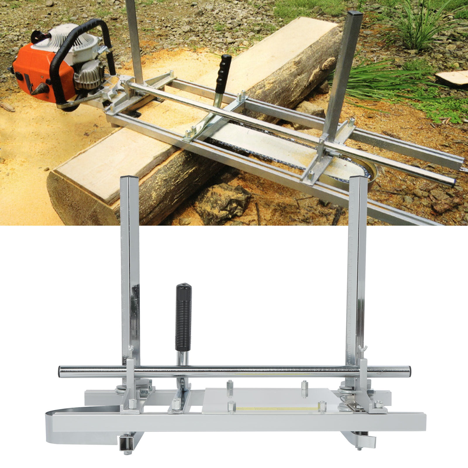 Details about   20"-24" Aluminum Chain Saw Mill Chainsaw Accessories Wood Planking Bar Tool 