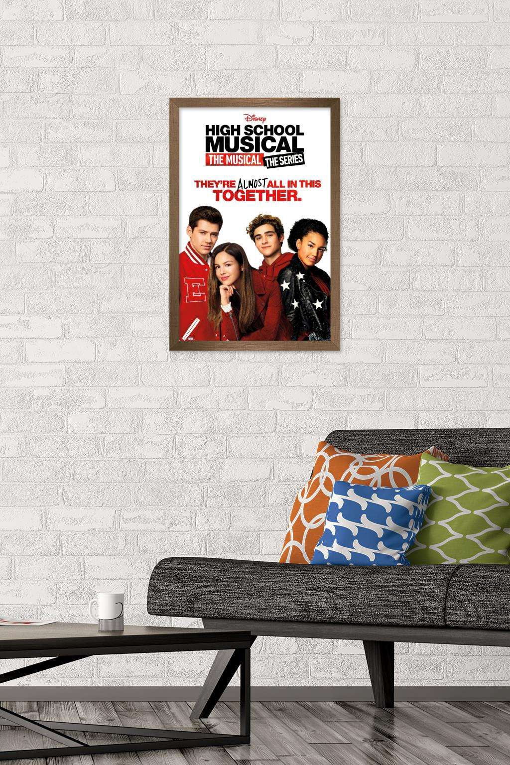 High School Musical: The Musical: The Series - Key Art Wall Poster, 14.725" x 22.375", Framed