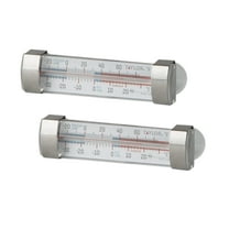 Taylor Classic Analog Freezer/Refrigerator Thermometer with Suction Cups 2-Piece Set