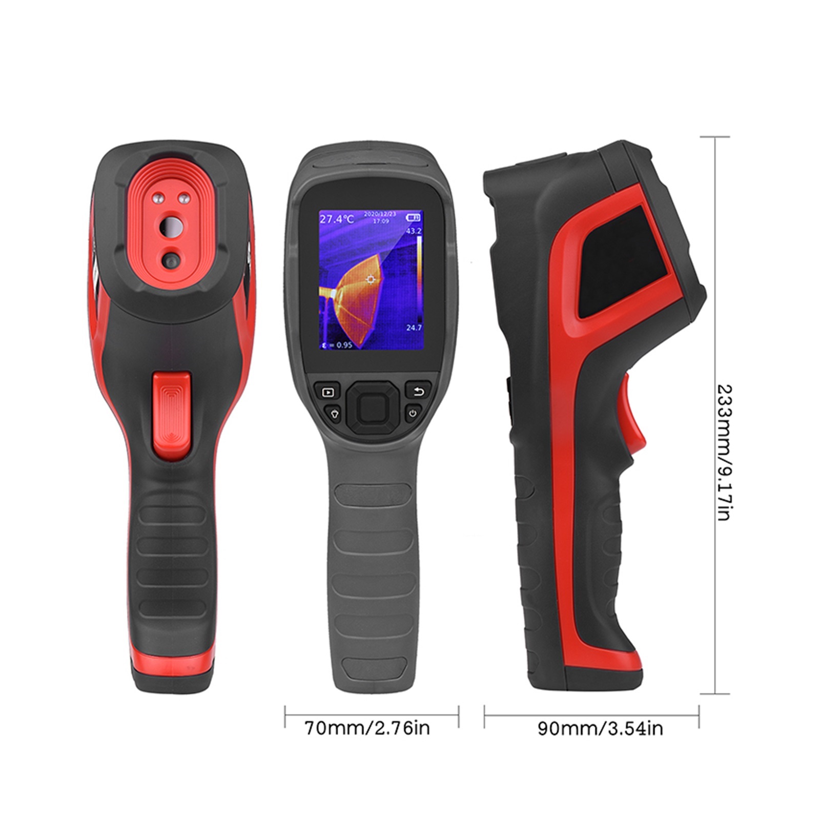Thermal Imaging Camera, Infrared Thermal Imager 256*192 Pixel Temperature -20°C~550°C Thermal Imaging Camera Thermometer For Repair