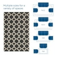 thumbnail image 6 of Modway Cerelia 108x143.5" Moroccan Trellis Fabric Area Rug in Black and Beige, 6 of 9