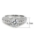 thumbnail image 3 of 3W1576 - Rhodium Brass Ring with AAA Grade CZ in Clear, 3 of 5