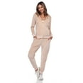 thumbnail image 1 of White Mark Ensemble de Survêtement en Velours pour Femmes, 2 Pcs, 1 of 6