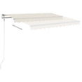 thumbnail image 2 of vidaXL Manual Retractable Awning 400x300 cm Cream, 2 of 4