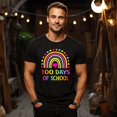 thumbnail image 3 of Vinyta Rainbow 100th Day of School Unisex T-Shirt/Sweatshirt/Hoodie - Cute Celebration Design, 3 of 5