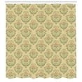 thumbnail image 3 of Ambesonne Autumn Damask Shower Curtain, Retro Floral Elements, 69"Wx84"L, Beige Green and Dried Rose, 3 of 3