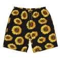 thumbnail image 3 of Uemuo Sunflower (2) Pattern Men's Swim Trunks Hawaiian Beach Bathing Suit Swimsuits Beach Quick-Dry Shorts with Pockets-3X-Large, 3 of 9