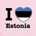 thumbnail image 2 of CafePress - I Love Estonia Infant Bodysuit - Baby Light Bodysuit, Size Newborn - 24 Months, 2 of 4