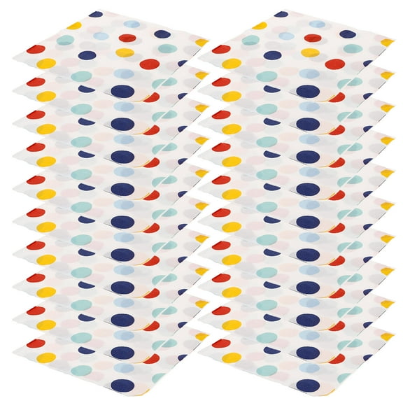 Masteelf  20 Sheets Colorful Serviettes Birthday Napkin Paper Napkins