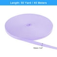 thumbnail image 2 of 50 Yards Cotton Twill Tape, 10mm Herringbone Webbing Ribbon Bias Binding Tapes Light Purple, 2 of 7