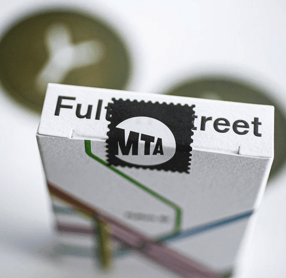 Fulton Street MTA Playing Cards (1972 VIGNELLI MAP EDITION)